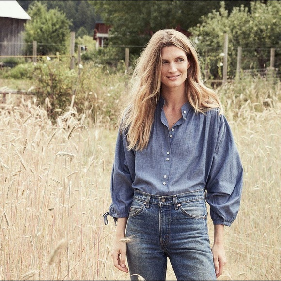 Doen Tops - *sold* Doen O’Keefe top in chambray